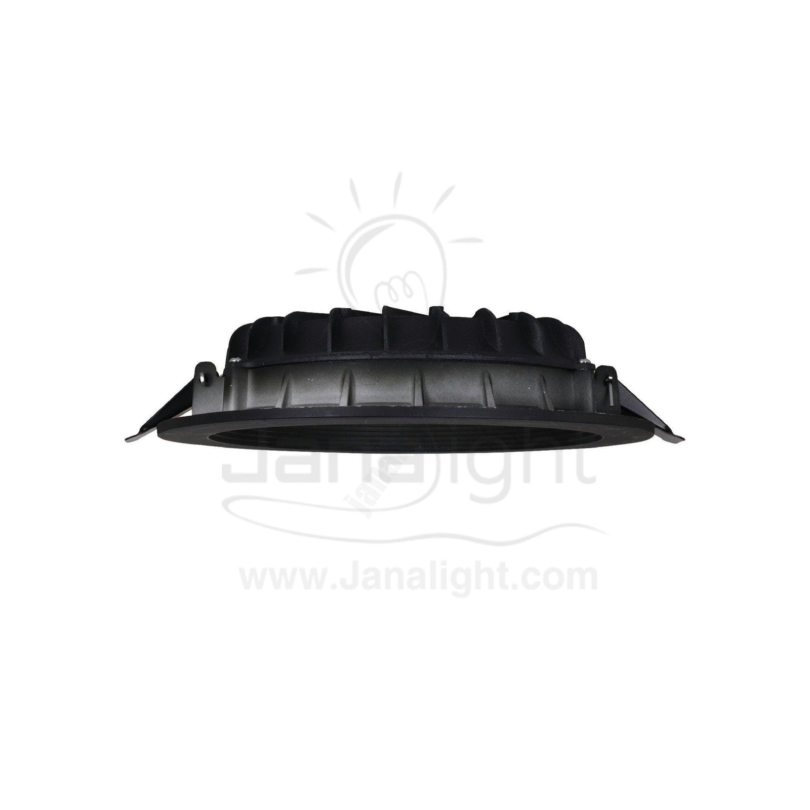 كشاف 20 وات كومبكت وورم حلق اسود مط جنى لايت plastic warm compact 20 watt downlight